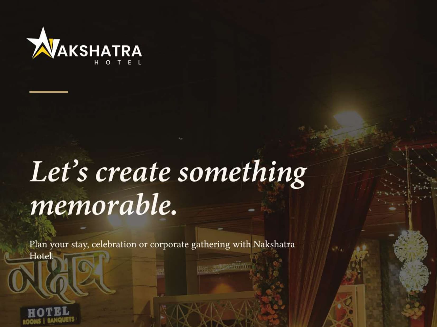Nakshatra Hotel Night View