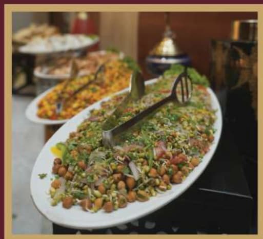 Freshly Prepared Gourmet Platter with Serving Spoon